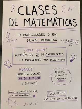 Clases particulares de matemáticas