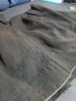 Manteo Alistano Paño Negro Saya Tradicional