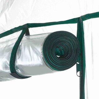 Invernadero de PVC y acero New Leaf con 4 estantes de 143x143x195 cm