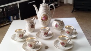 Juego de café Limoges 5 servicios romántico