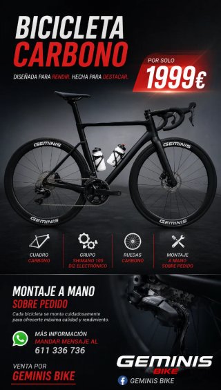 Oferta Bicicleta Carbono Shimano 105 DI2 nuevas