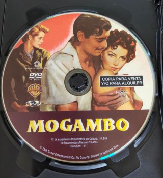 Mogambo DVD Película Clásica