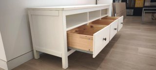 Mueble TV Ikea Hemnes blanco