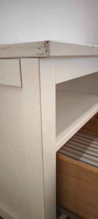 Mueble TV Ikea Hemnes blanco
