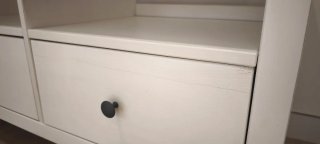 Mueble TV Ikea Hemnes blanco