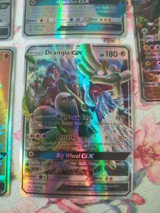 Lote 5 Cartas Pokémon GX (Gumshoos, Metagross, Luc