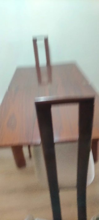 Mesa comedor madera caoba + 4 sillas