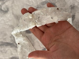 Vestido blanco largo lentejuelas