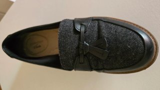 Mocasines Clarks Mujer Talla 38 Negro/Gris