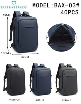Zaino Baci & Abbracci unisex nero