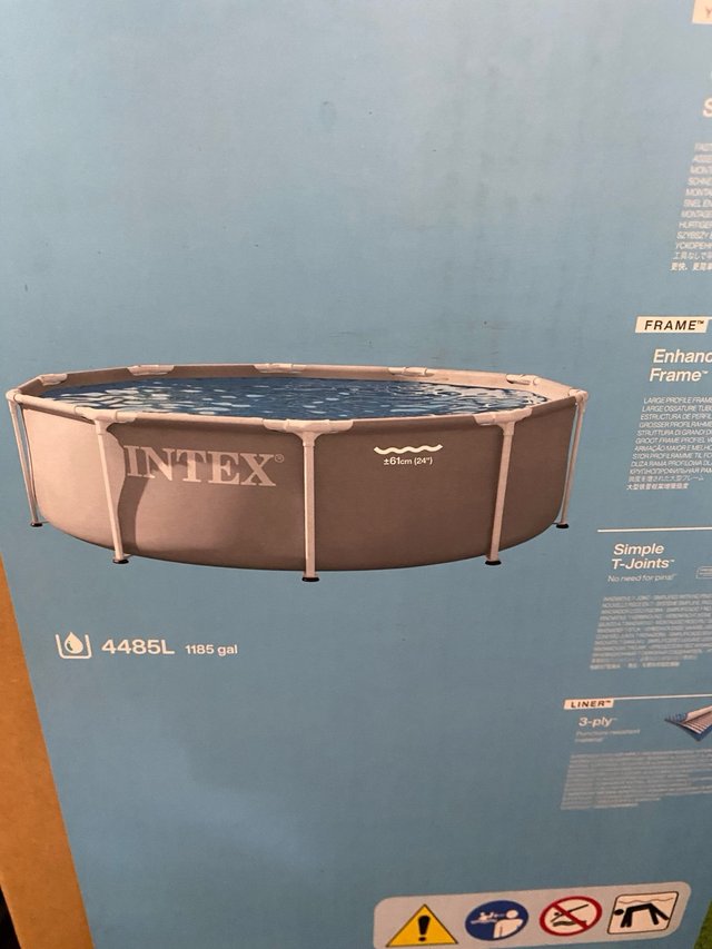 Piscina Desmontable Intex Gris D305x76 cm