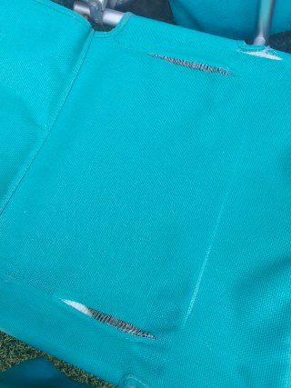 Silla de Playa Plegable Turquesa