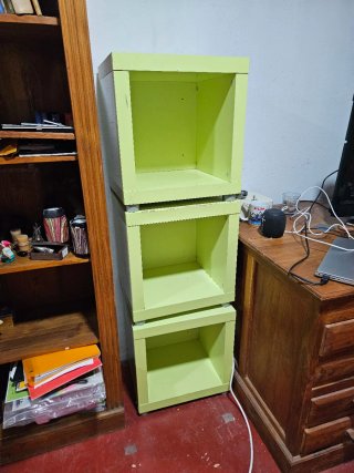 Módulo mesita de noche verde (x2)