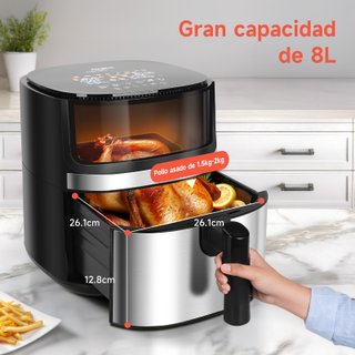 Freidora Aire Aigostar 8L Doble Resistencia