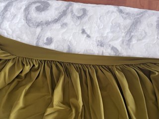 Vestido asimétrico Zara verde oliva
