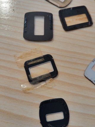 Lote 14 cristales LCD reloj digital Varios años 80