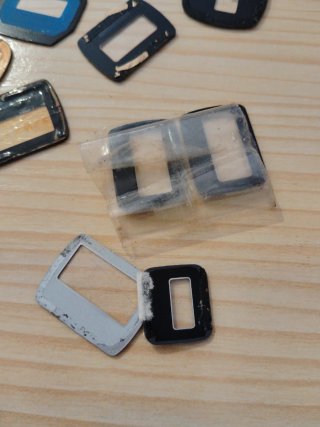 Lote 14 cristales LCD reloj digital Varios años 80