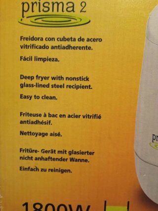 Freidora Taurus Prisma 2