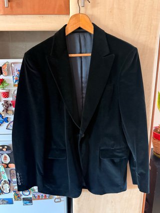 Chaqueta Terciopelo Negra Purificación García