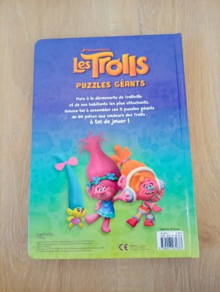 Puzzles géants Les Trolls 5 puzzles de 80 pièces