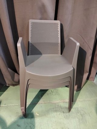 GARBAR Set 4 Sillas con Brazos Exterior Jardin