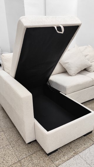 SOFÁ CAMA CHAISE LONGUE CON 2 PUFF | NUEVO
