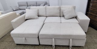 SOFÁ CAMA CHAISE LONGUE CON 2 PUFF | NUEVO