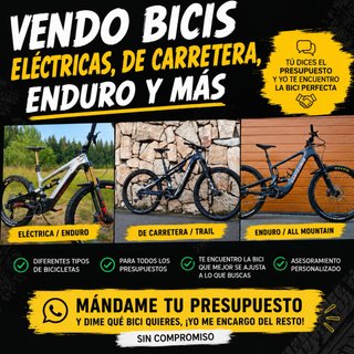 Bicis Eléctricas, Carretera, Enduro y Más