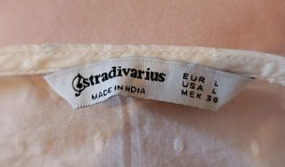 Blusa Stradivarius cropped tirantes