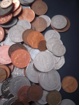 Lote +100 monedas antiguas y modernas