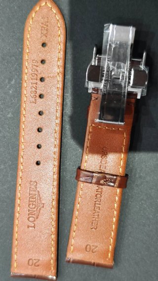 Correa de piel Longines 20mm marrón
