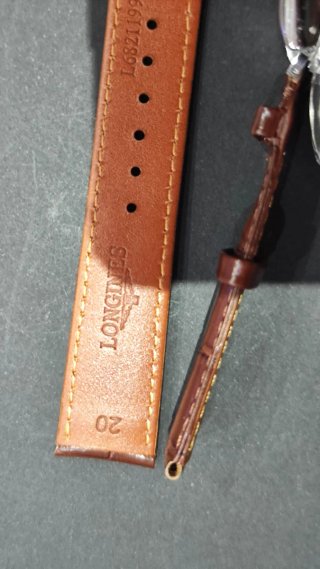 Correa de piel Longines 20mm marrón