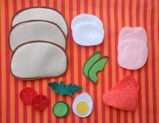 Set de juguete de fieltro