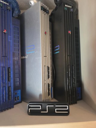 Logo PS2 para Soporte Consola 10cm