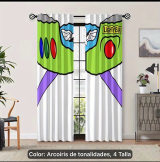 Cortinas Buzz Lightyear Habitación Infantil