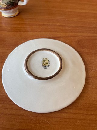 Tazzina e piattino porcellana Capodimonte vintage