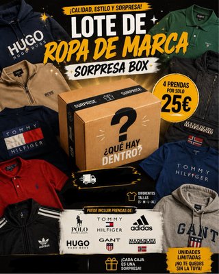 Lote Ropa Marca Sorpresa 4 Prendas 25€
