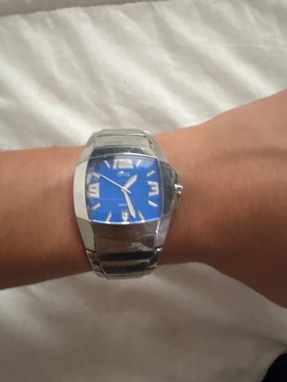 Reloj Lotus Azul y Plateado