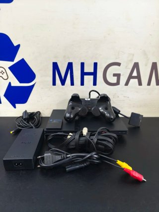 Playstation 2 Slim Negra 1 Año Garantía