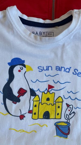 Conjunto Sudadera y Camiseta Pingüino 18-24m