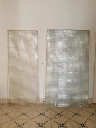 Paneles de cristal texturizado