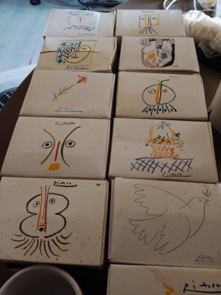 Tazas cerámica Picasso multicolor