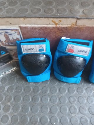 Set Protectores Patines Oxelo Azul