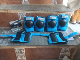 Set Protectores Patines Oxelo Azul