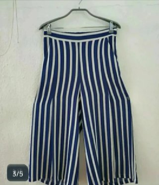 Pantalón Verano Mango Rayas Ancho