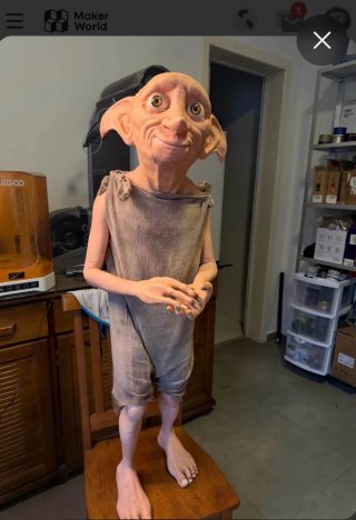 Dobby figura 3D tamaño real