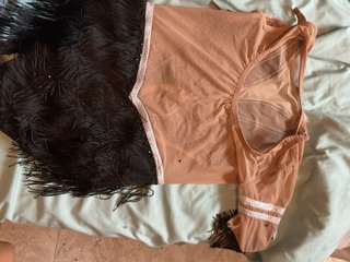 Maillot con lentejuelas y flecos