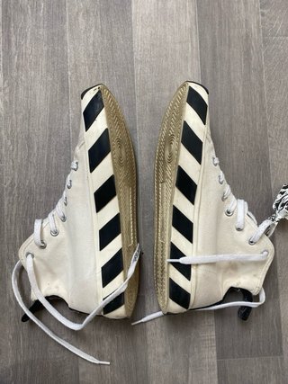 Off-White Vulcanized Mid Top White Black Taglia 43