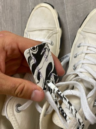 Off-White Vulcanized Mid Top White Black Taglia 43