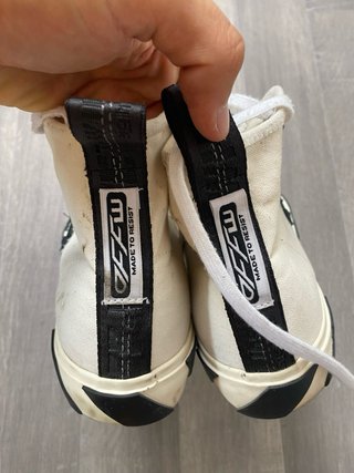 Off-White Vulcanized Mid Top White Black Taglia 43